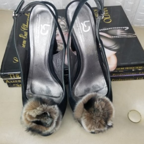 Grigiarancio pin up black suede pump sz7.5 - Picture 3 of 8